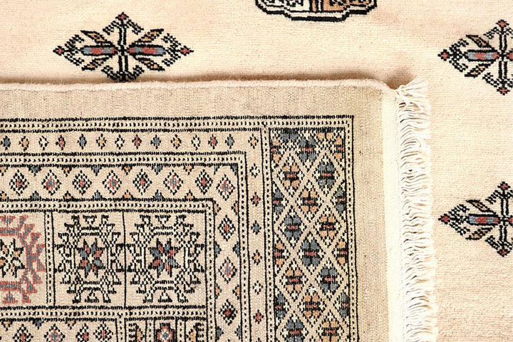 Bisque Bokhara 6' 1 x 9' 2 - No. 60239 - ALRUG Rug Store