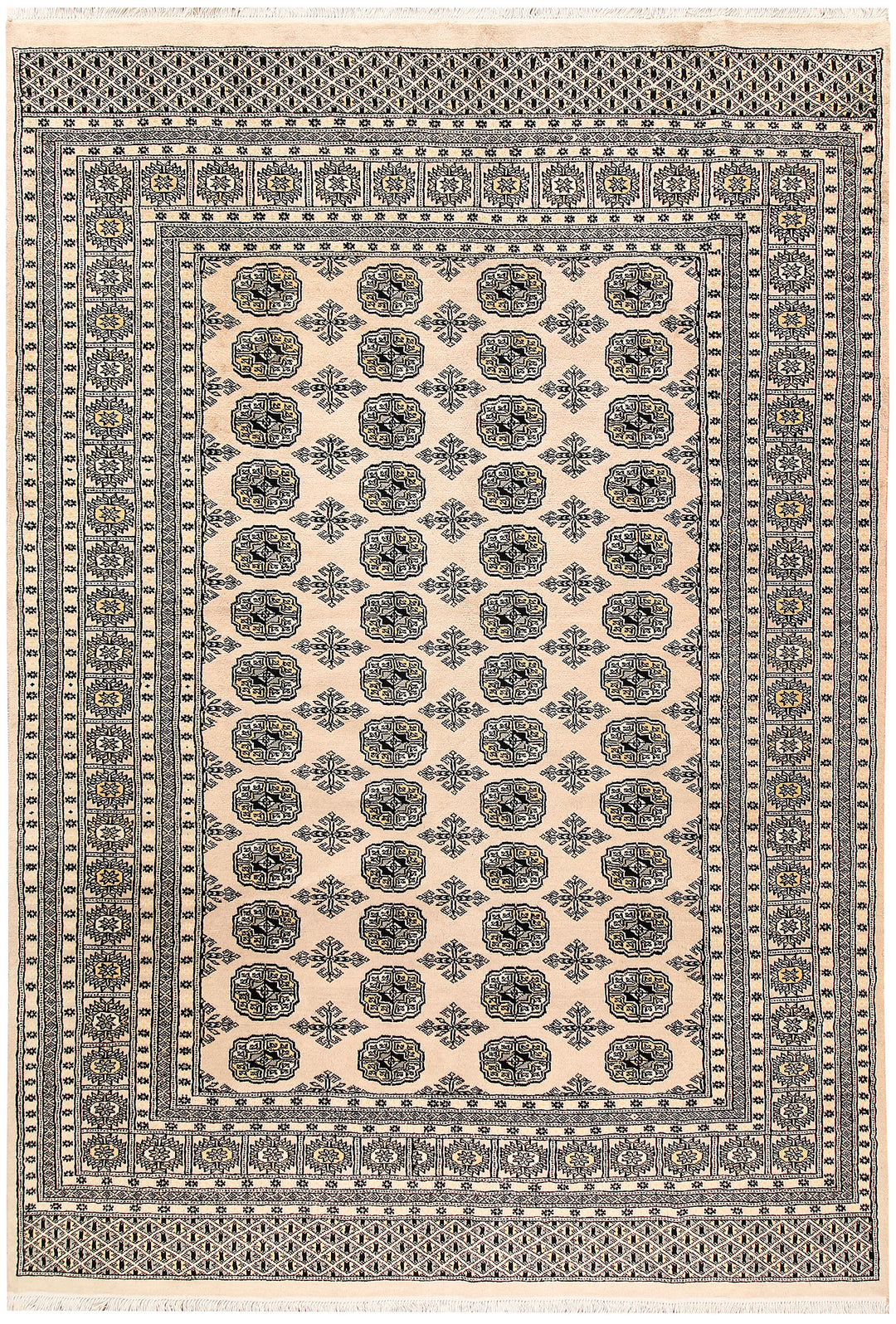 Bisque Bokhara 6' x 8' 8 - No. 60241 - ALRUG Rug Store
