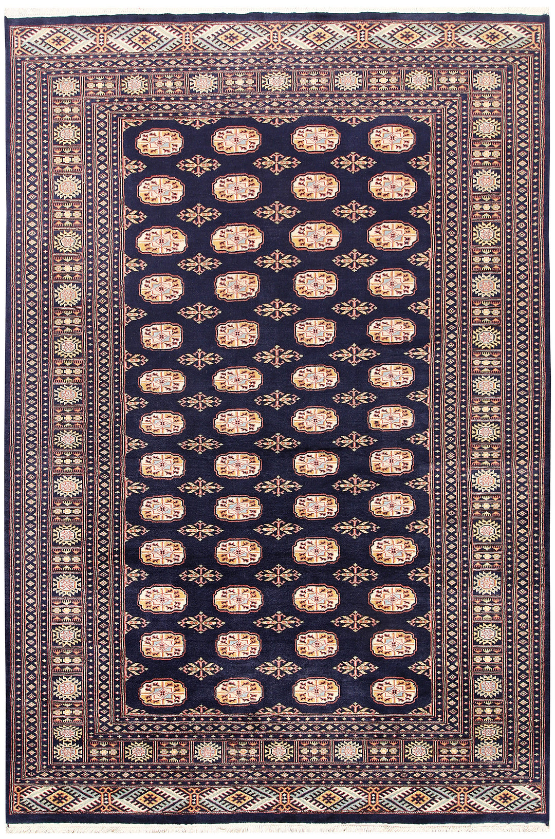 Midnight Blue Bokhara 6' x 8' 11 - No. 60242 - ALRUG Rug Store