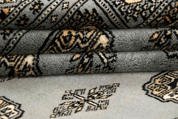 Silver Bokhara 6' x 9' - No. 60244 - ALRUG Rug Store