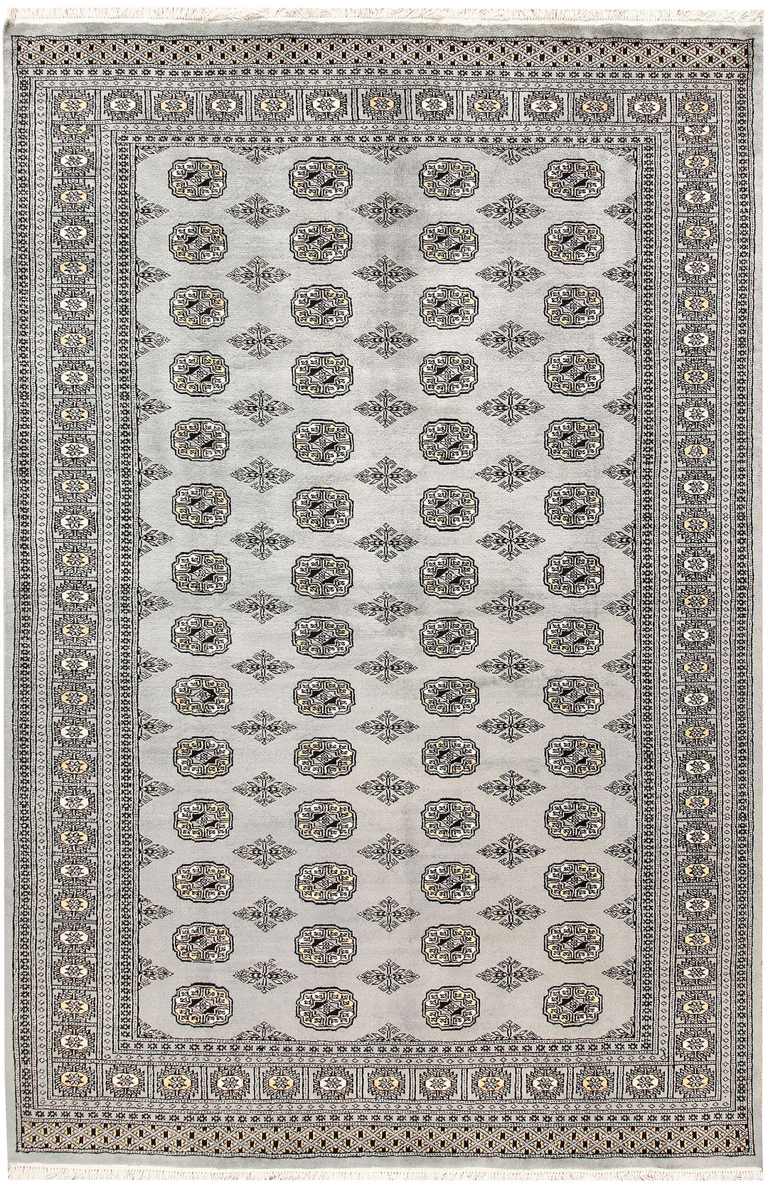 Silver Bokhara 6' x 9' - No. 60244 - ALRUG Rug Store