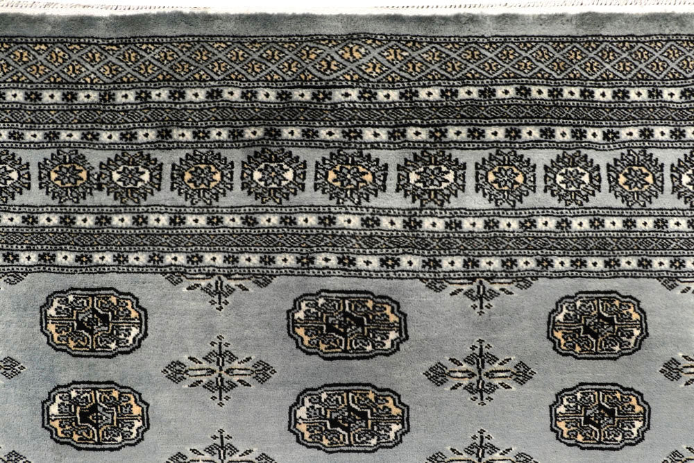 Silver Bokhara 6' x 9' 4 - No. 60245 - ALRUG Rug Store