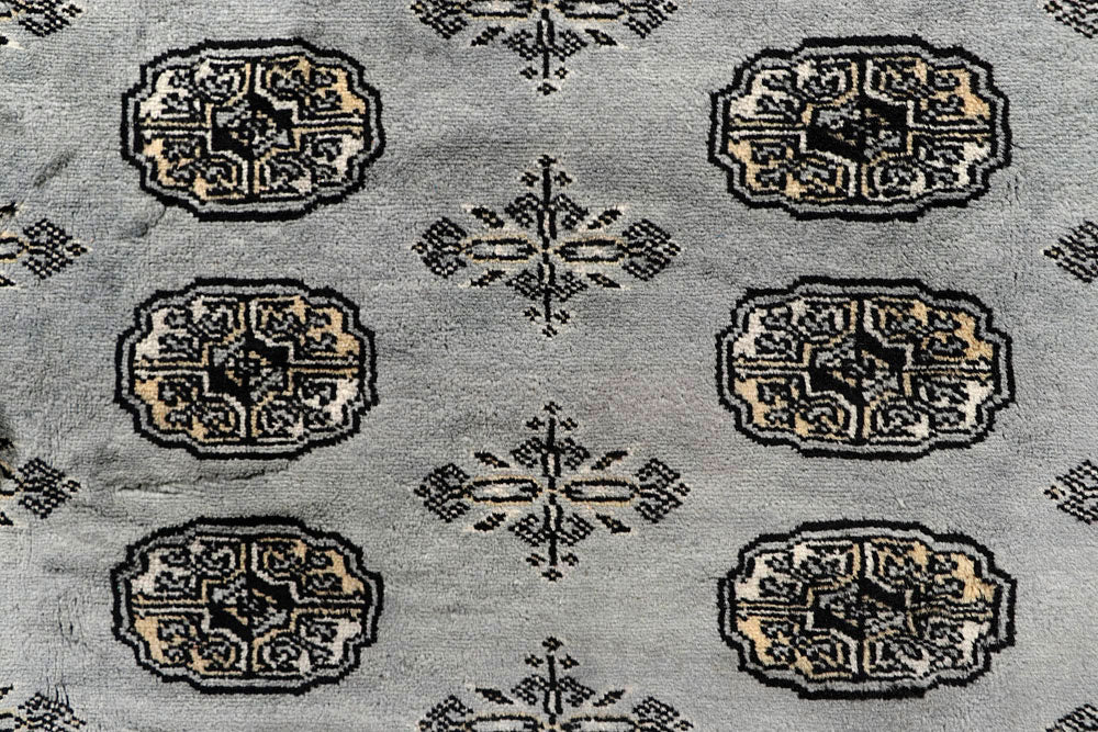 Silver Bokhara 6' x 9' 4 - No. 60245 - ALRUG Rug Store