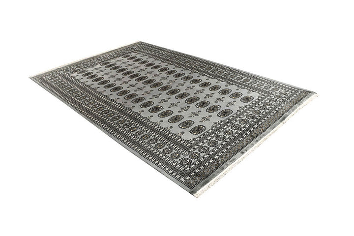 Silver Bokhara 6' x 9' 4 - No. 60245 - ALRUG Rug Store