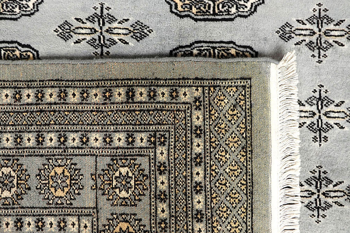 Silver Bokhara 6' x 9' 4 - No. 60245 - ALRUG Rug Store