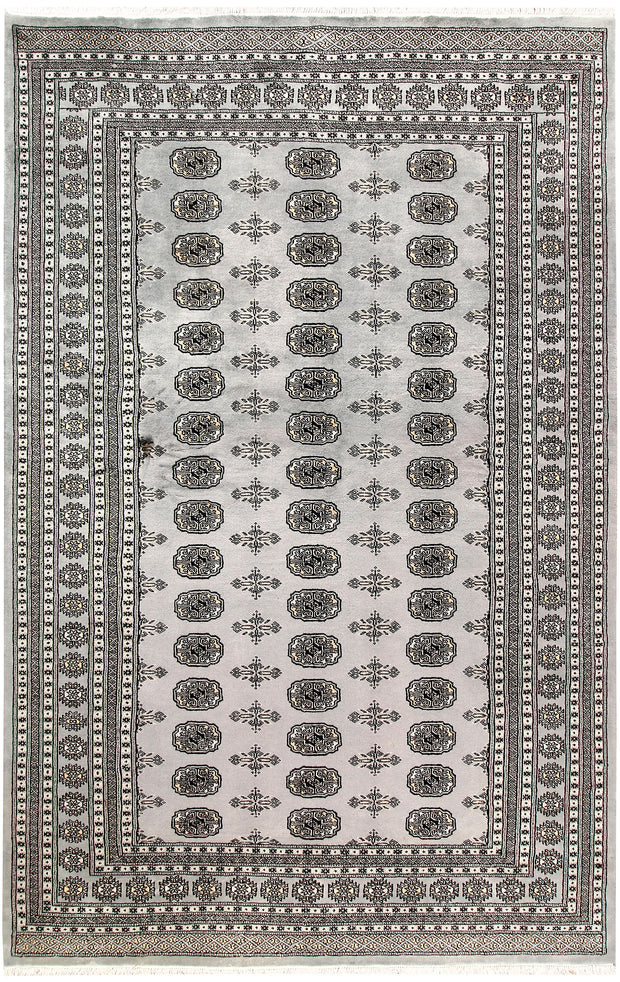 Silver Bokhara 6' x 9' 4 - No. 60245 - ALRUG Rug Store