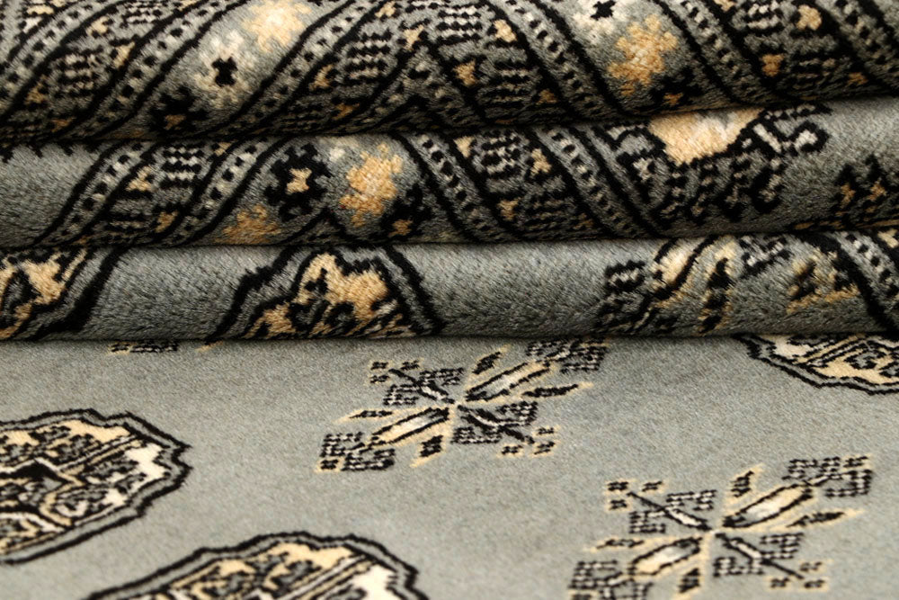 Silver Bokhara 6' 2 x 8' 5 - No. 60247 - ALRUG Rug Store