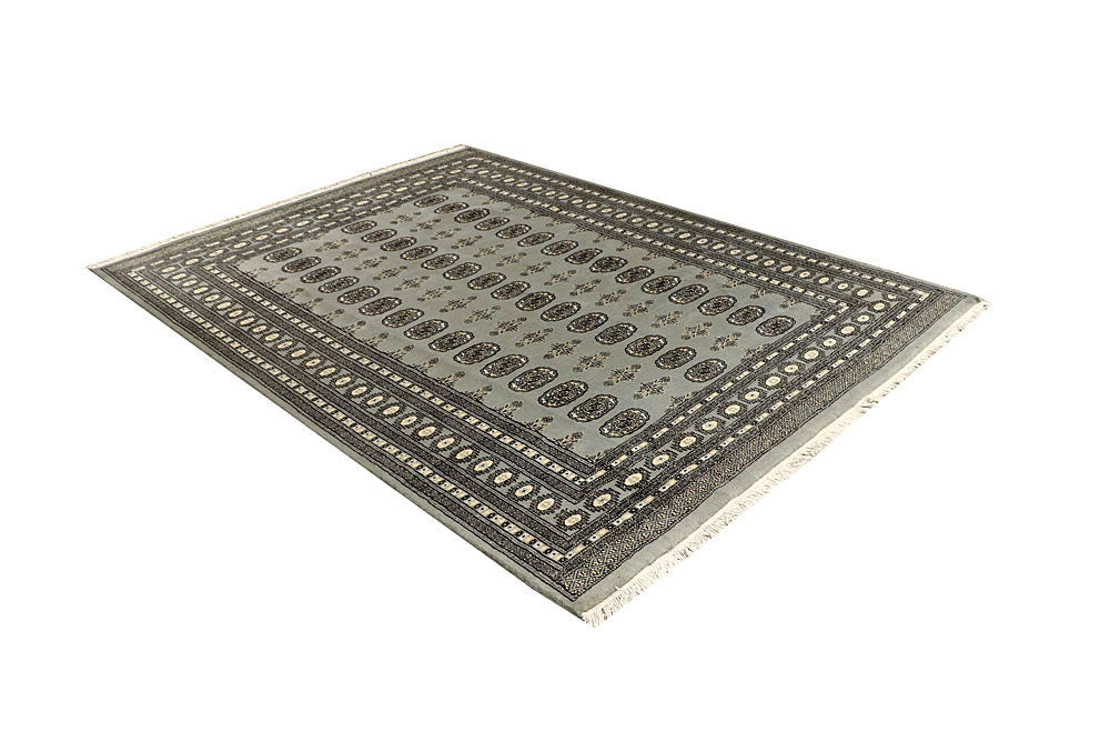 Silver Bokhara 6' 2 x 8' 5 - No. 60247 - ALRUG Rug Store