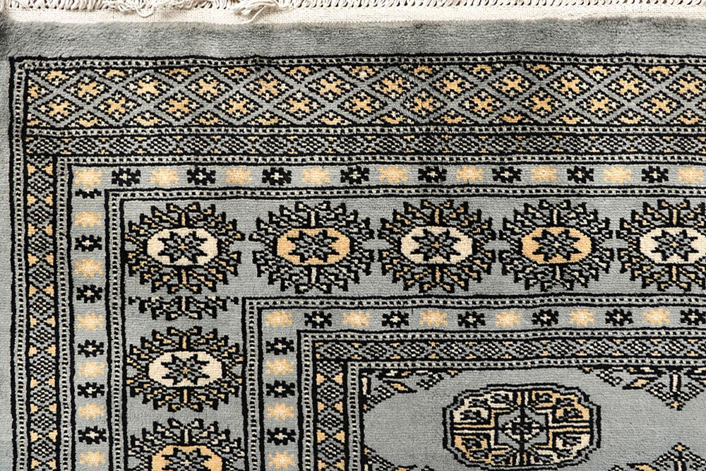 Silver Bokhara 6' 3 x 8' 8 - No. 60248 - ALRUG Rug Store