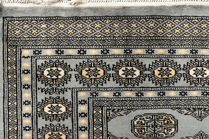 Silver Bokhara 6' 3 x 8' 8 - No. 60248 - ALRUG Rug Store