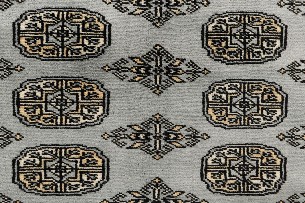 Silver Bokhara 6' 3 x 8' 8 - No. 60248 - ALRUG Rug Store