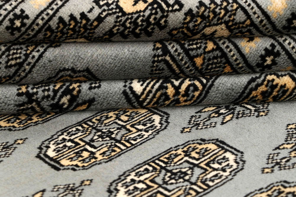 Silver Bokhara 6' 3 x 8' 8 - No. 60248 - ALRUG Rug Store