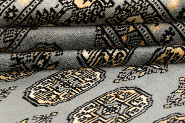 Silver Bokhara 6' 3 x 8' 8 - No. 60248 - ALRUG Rug Store