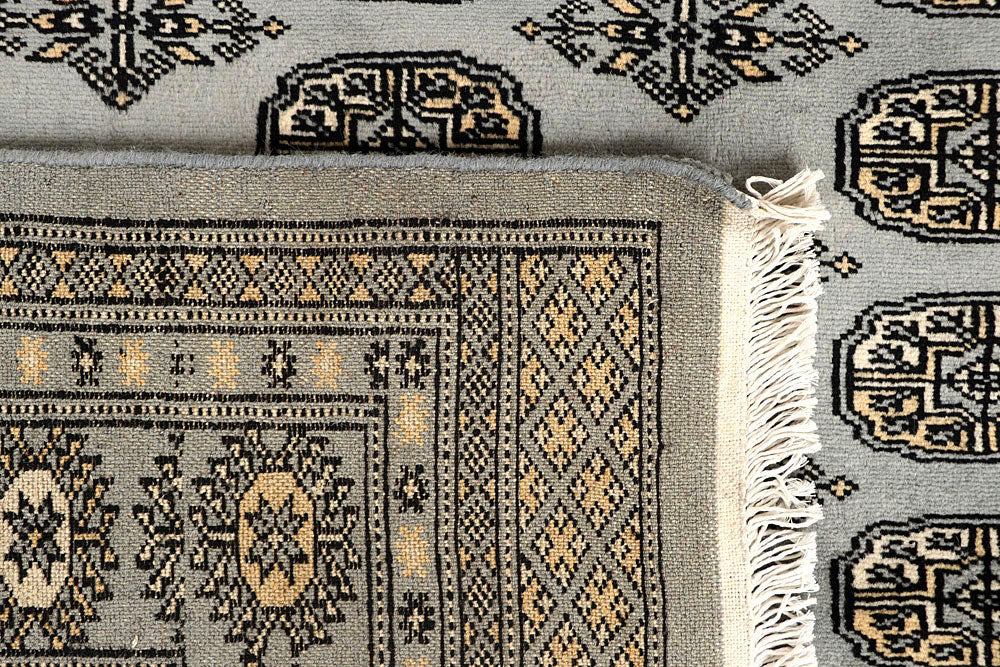 Silver Bokhara 6' 3 x 8' 8 - No. 60248 - ALRUG Rug Store