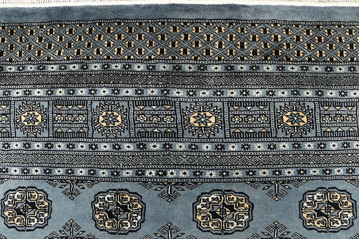 Light Slate Grey Bokhara 6' x 9' 10 - No. 60249 - ALRUG Rug Store