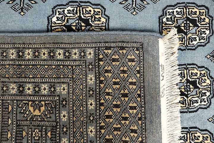 Light Slate Grey Bokhara 6' x 9' 10 - No. 60249 - ALRUG Rug Store