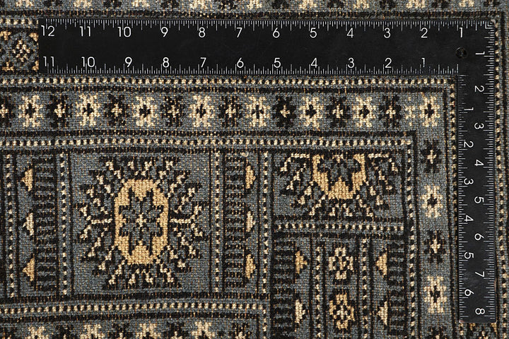 Light Slate Grey Bokhara 6' x 9' 10 - No. 60249 - ALRUG Rug Store