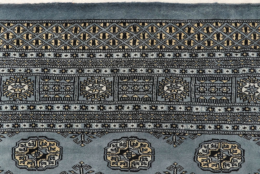 Light Slate Grey Bokhara 5' 11 x 8' 7 - No. 60250 - ALRUG Rug Store