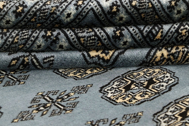 Light Slate Grey Bokhara 5' 11 x 8' 7 - No. 60250 - ALRUG Rug Store