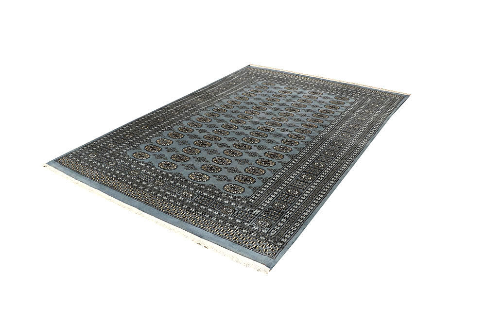 Light Slate Grey Bokhara 5' 11 x 8' 7 - No. 60250 - ALRUG Rug Store
