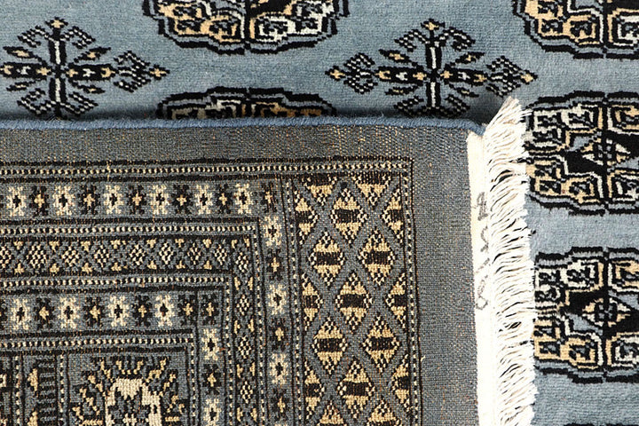 Light Slate Grey Bokhara 5' 11 x 8' 7 - No. 60250 - ALRUG Rug Store