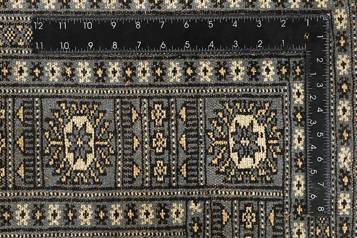 Light Slate Grey Bokhara 5' 11 x 8' 7 - No. 60250 - ALRUG Rug Store