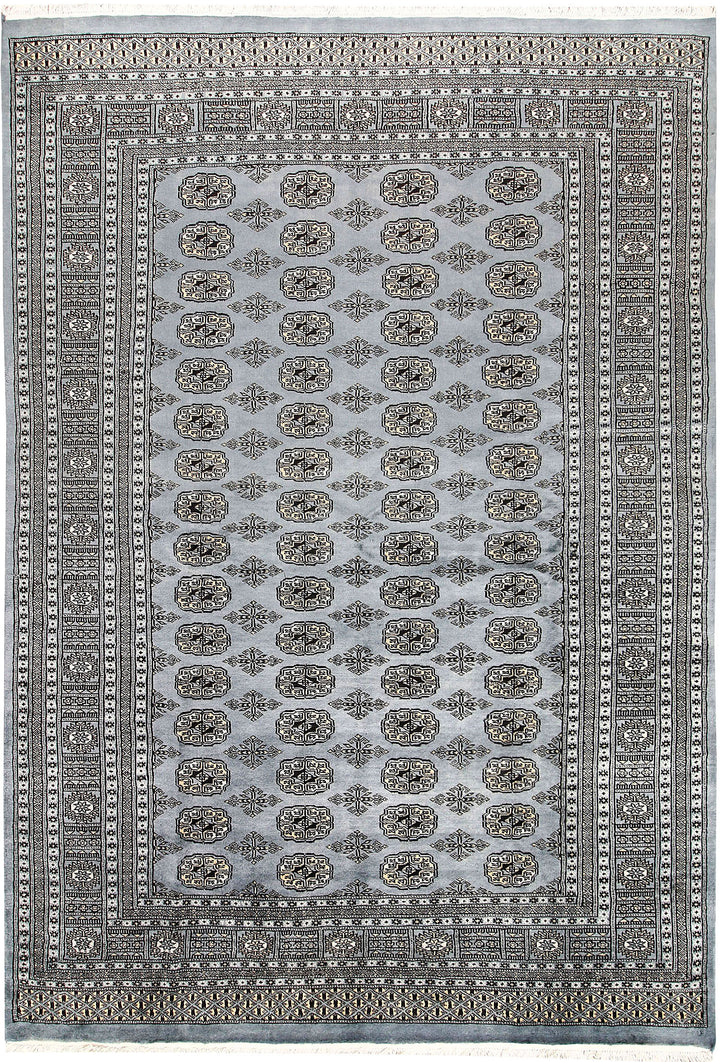 Light Slate Grey Bokhara 5' 11 x 8' 7 - No. 60250 - ALRUG Rug Store