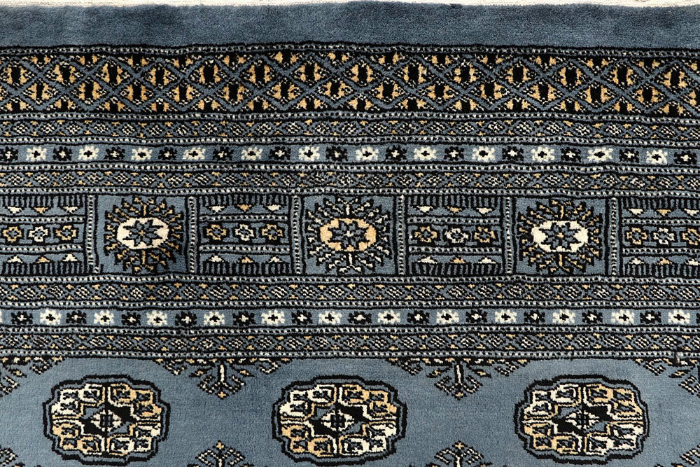 Light Slate Grey Bokhara 6' x 9' 4 - No. 60251 - ALRUG Rug Store