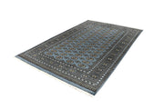 Light Slate Grey Bokhara 6' x 9' 4 - No. 60251 - ALRUG Rug Store