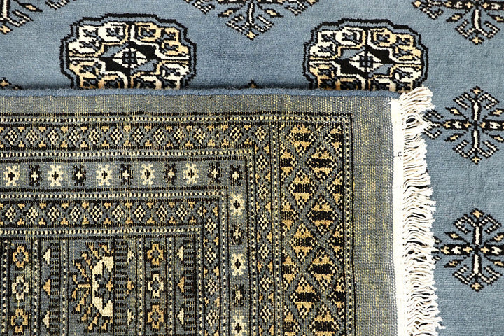 Light Slate Grey Bokhara 6' x 9' 4 - No. 60251 - ALRUG Rug Store