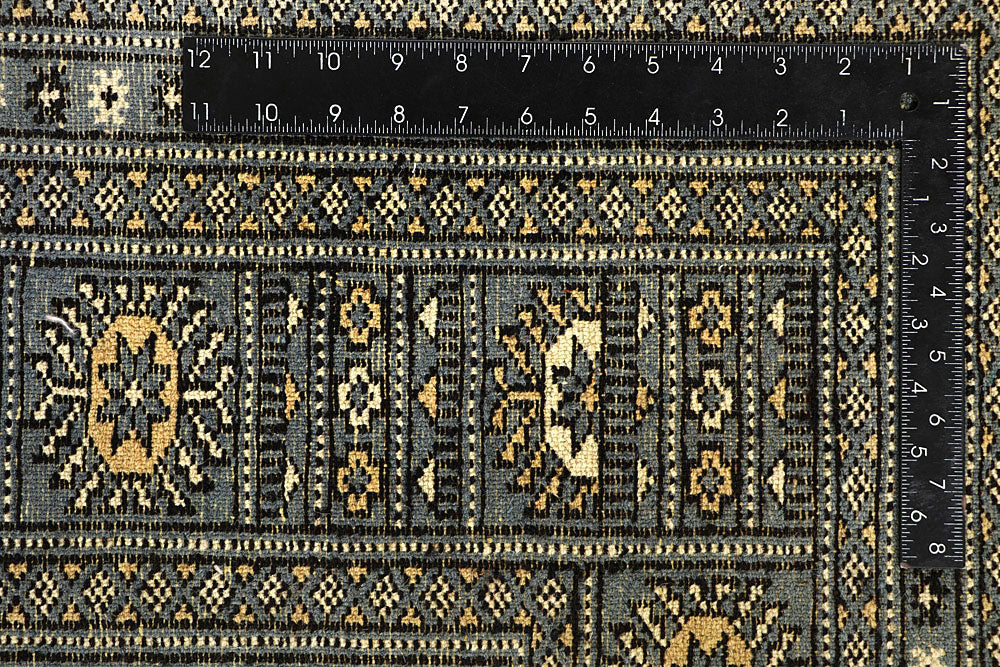 Light Slate Grey Bokhara 6' x 9' 4 - No. 60251 - ALRUG Rug Store