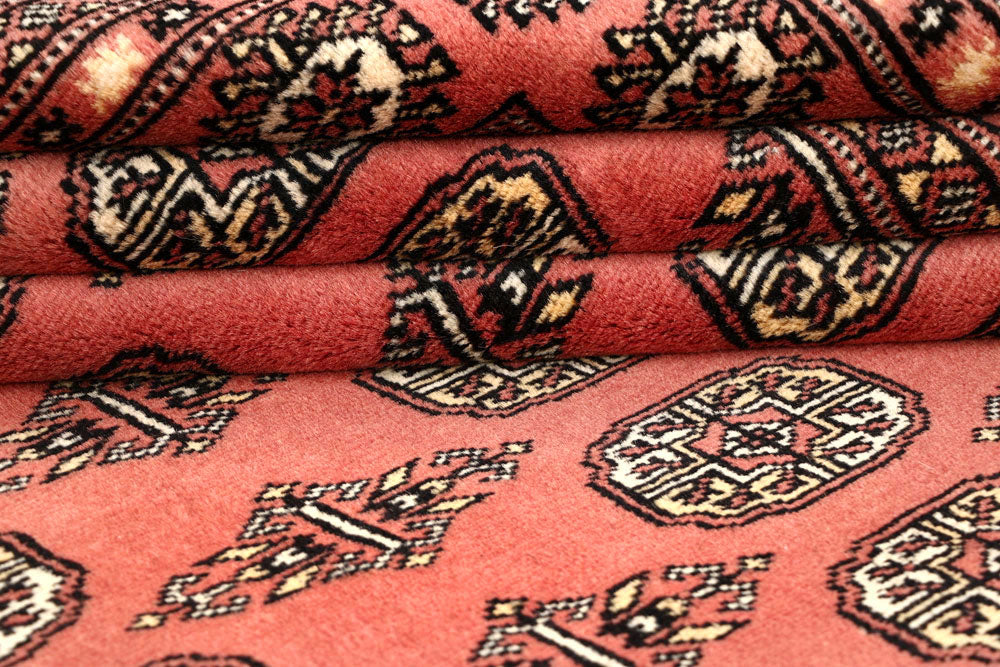 Light Coral Bokhara 6' 1 x 9' 5 - No. 60253 - ALRUG Rug Store