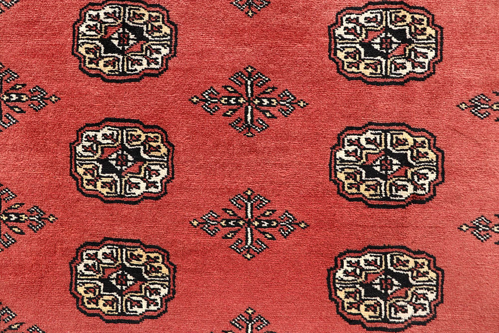 Salmon Bokhara 6' x 9' 7 - No. 60254 - ALRUG Rug Store