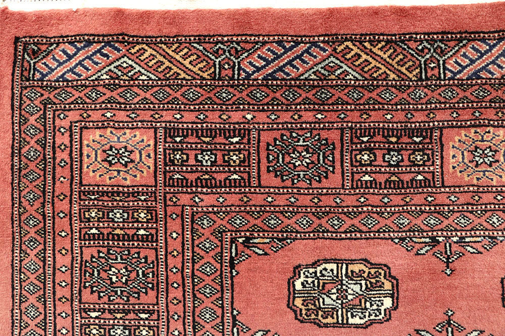Salmon Bokhara 6' x 8' 10 - No. 60256 - ALRUG Rug Store