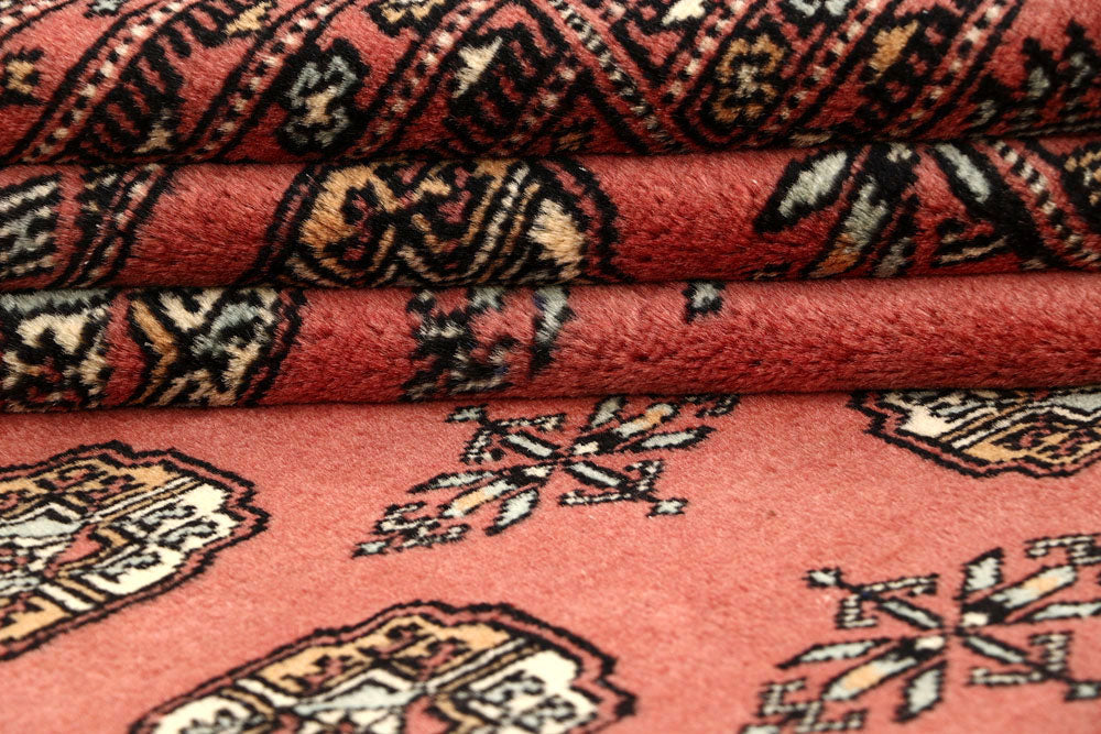 Salmon Bokhara 6' x 8' 10 - No. 60256 - ALRUG Rug Store