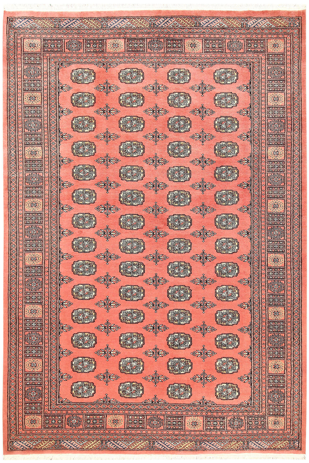 Salmon Bokhara 6' x 8' 10 - No. 60256 - ALRUG Rug Store