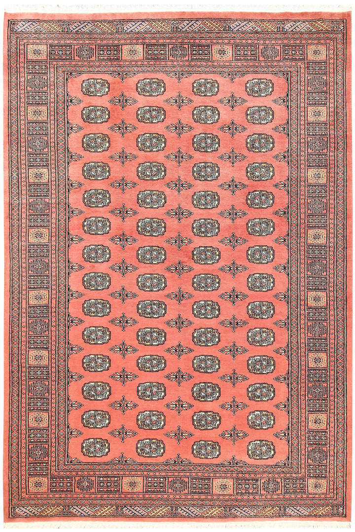 Salmon Bokhara 6' x 8' 10 - No. 60256 - ALRUG Rug Store