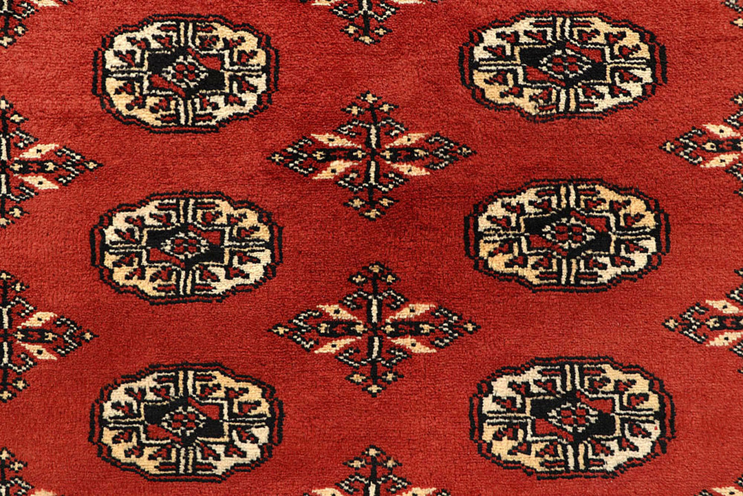 Orange Red Bokhara 6'  1" x 9'  1" - No. QA90234