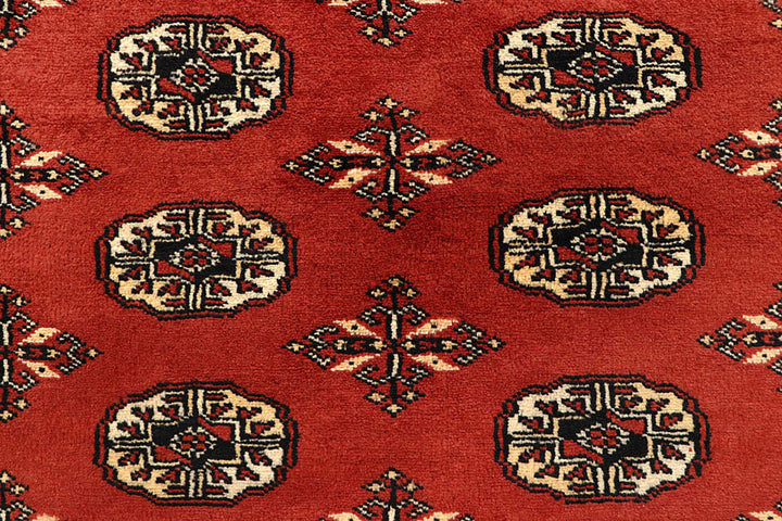 Orange Red Bokhara 6'  1" x 9'  1" - No. QA90234