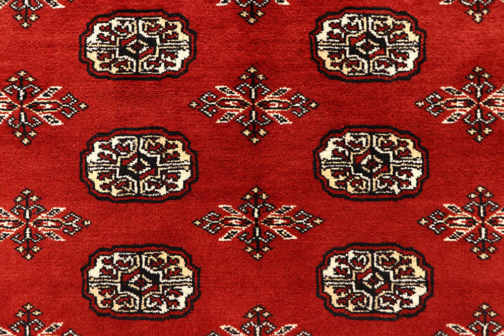 Orange Red Bokhara 5' 11 x 9' 5 - No. 60259 - ALRUG Rug Store