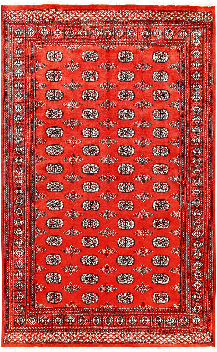 Orange Red Bokhara 5' 11 x 9' 5 - No. 60259 - ALRUG Rug Store