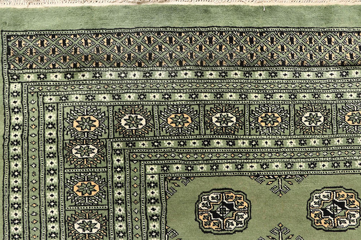 Dark Olive Green Bokhara 5' 11 x 9' 8 - No. 60268 - ALRUG Rug Store