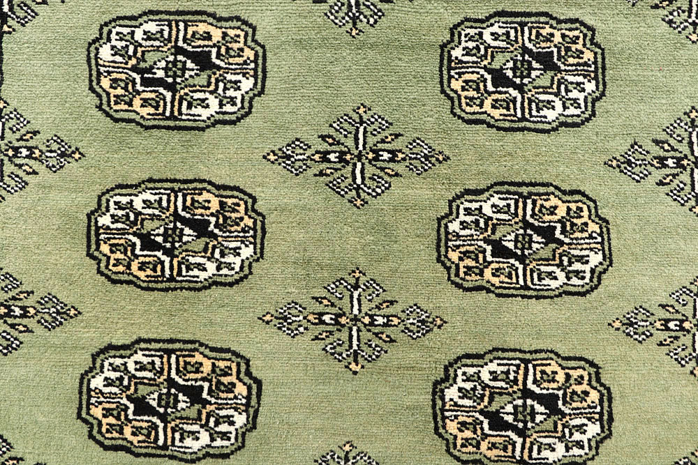 Dark Olive Green Bokhara 5' 11 x 9' 8 - No. 60268 - ALRUG Rug Store