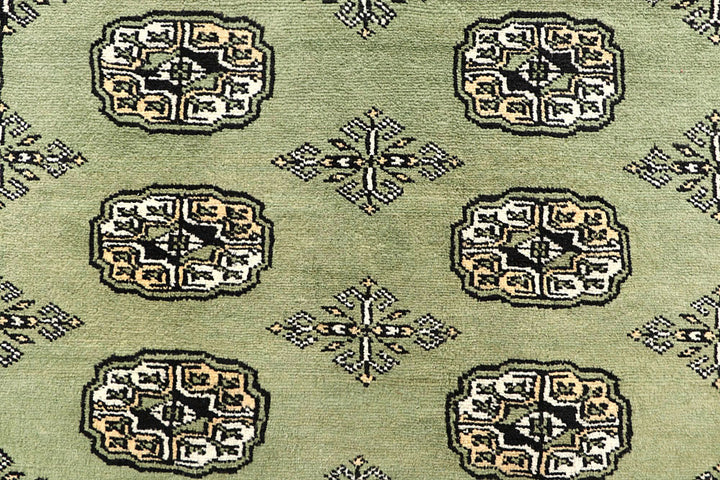 Dark Olive Green Bokhara 5' 11 x 9' 8 - No. 60268 - ALRUG Rug Store