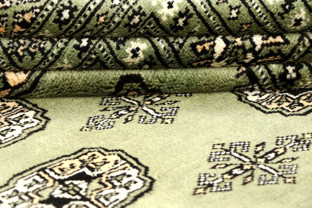 Dark Olive Green Bokhara 5' 11 x 9' 8 - No. 60268 - ALRUG Rug Store