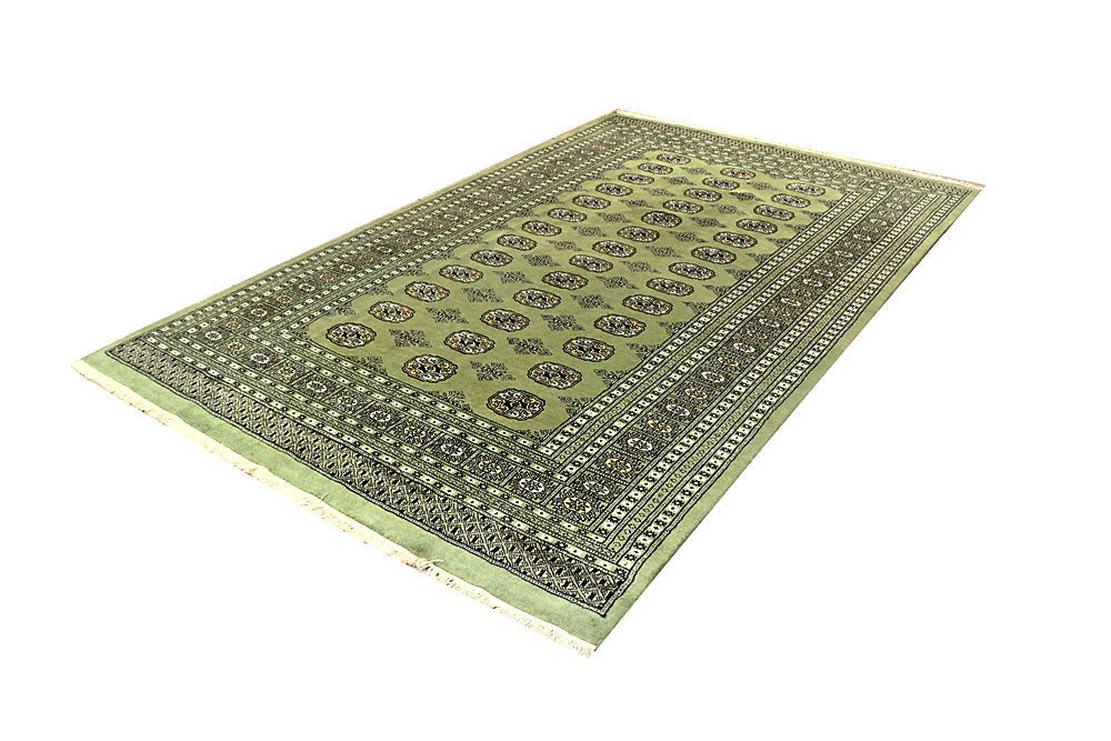 Dark Olive Green Bokhara 5' 11 x 9' 8 - No. 60268 - ALRUG Rug Store