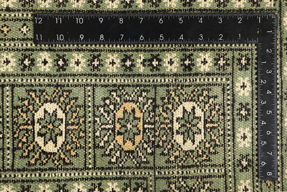 Dark Olive Green Bokhara 5' 11 x 9' 8 - No. 60268 - ALRUG Rug Store