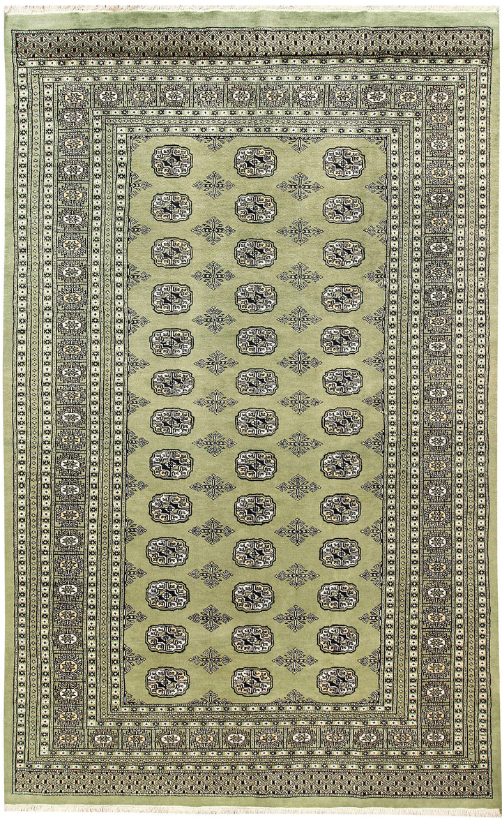 Dark Olive Green Bokhara 5' 11 x 9' 8 - No. 60268 - ALRUG Rug Store
