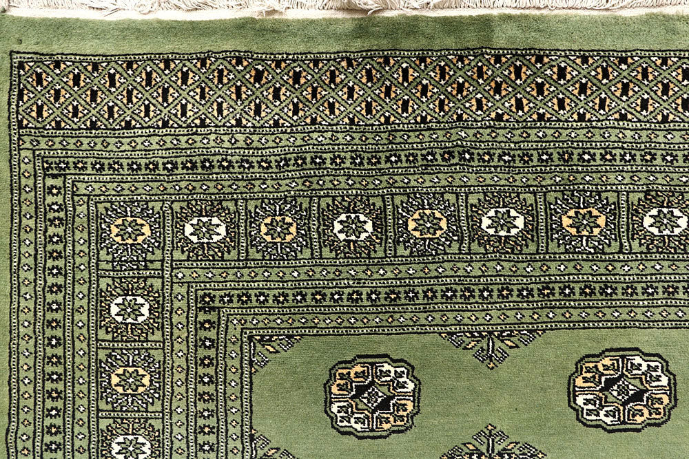 Dark Olive Green Bokhara 6' x 9' 7 - No. 60269 - ALRUG Rug Store