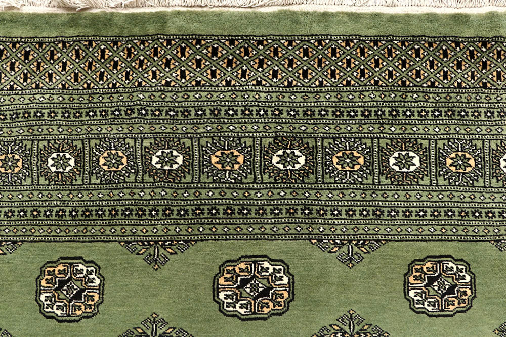 Dark Olive Green Bokhara 6' x 9' 7 - No. 60269 - ALRUG Rug Store